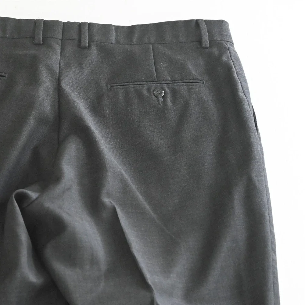 Jos A Bank 36x30 Gray Traveler Tailored Fit 100% Wool Mens Dress‎ Pants